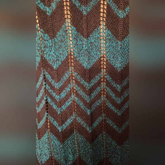 Missoni for Target Navy & Blue Zig Zag Chevron Long Cardigan Sweater - Picture 9 of 14